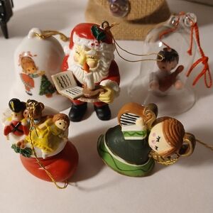 Vintage Xmas Ornaments 5 Pc. Bundle